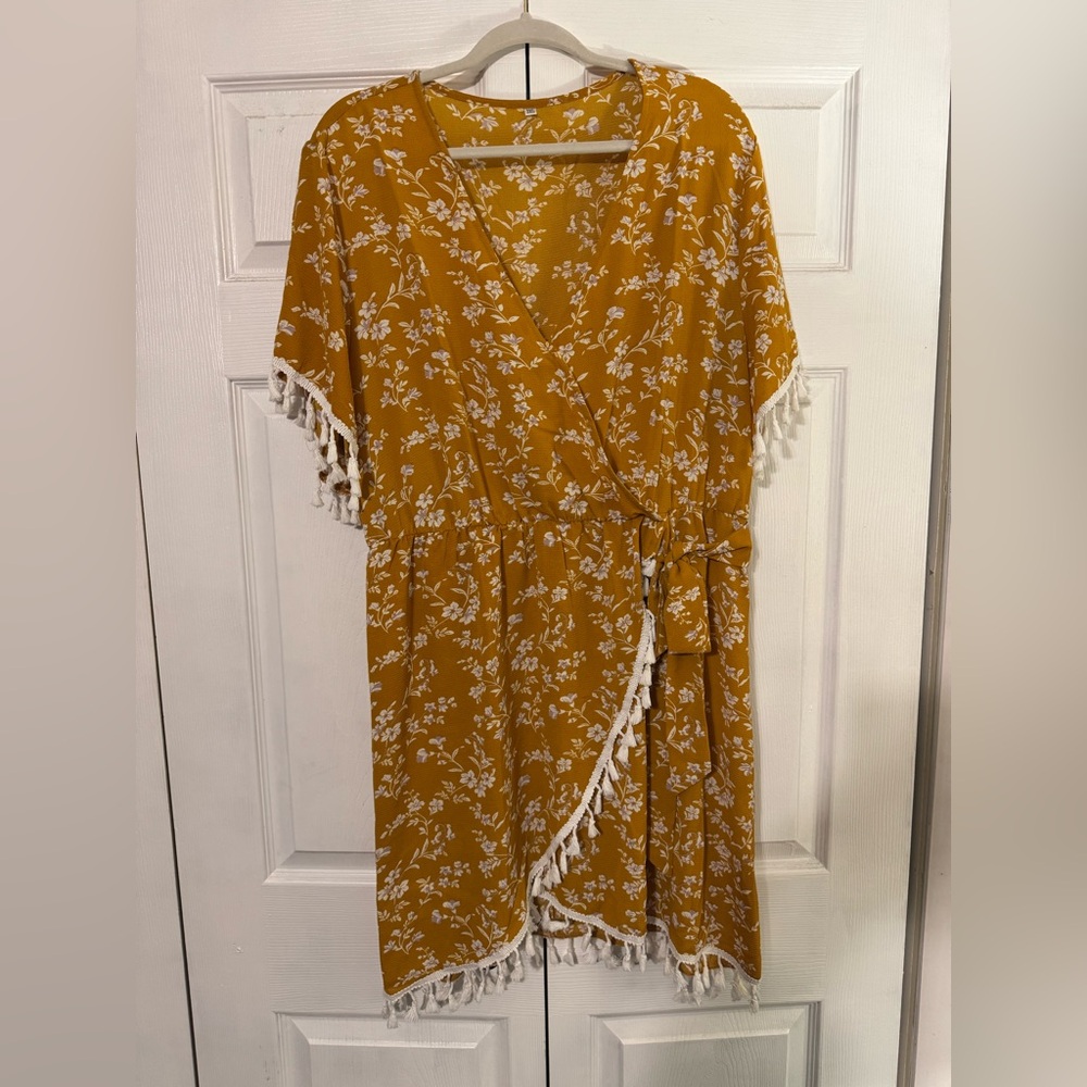 Faux wrap dress